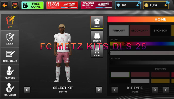 FC Metz KITS DLS 25