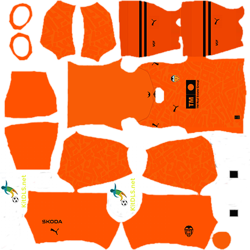 Kit Valencia Third CF 2023 - 2024 DLS 24
