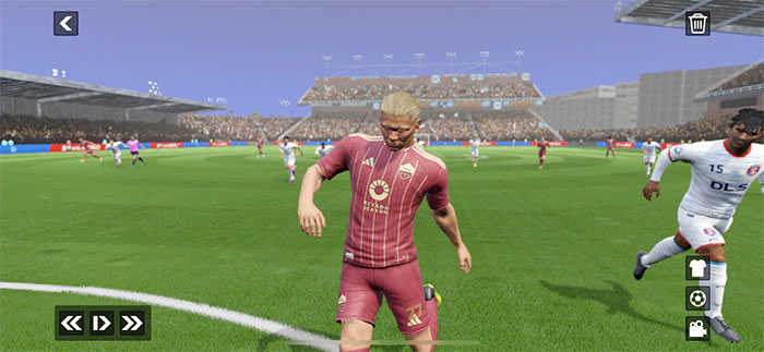 AS Roma Home Kit 2024 2025 ingame DLS 24