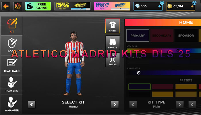 Atletico Madrid KITS DLS 25
