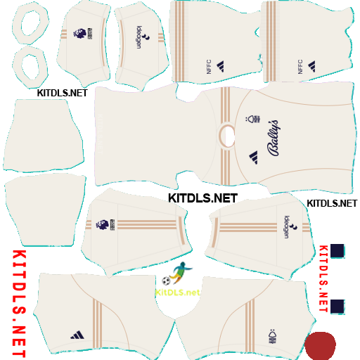 Nottingham Forest Away Kit 25 26 DLS 25