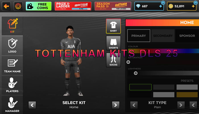 Tottenham KITS DLS 25