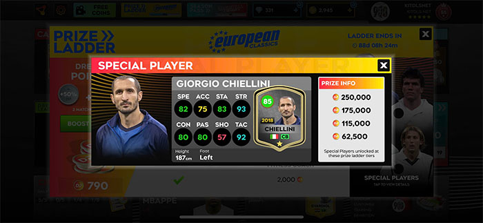GIORGIO CHIELLINI DLS 26