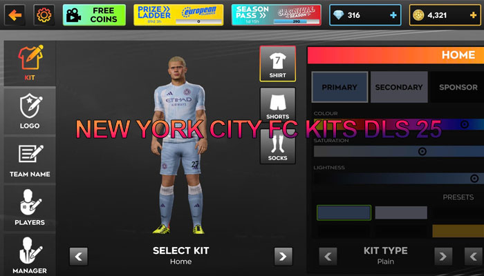 New York City FC Kits DLS 25