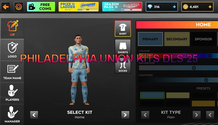Philadelphia Union Kits DLS 25