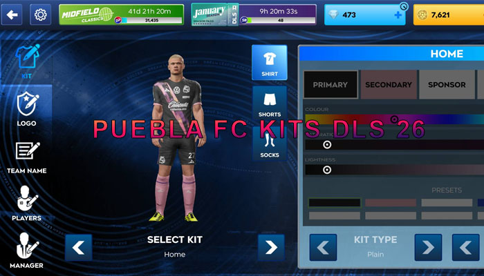 Puebla FC KITS DLS 26