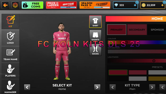 FC Koln KITS DLS 25