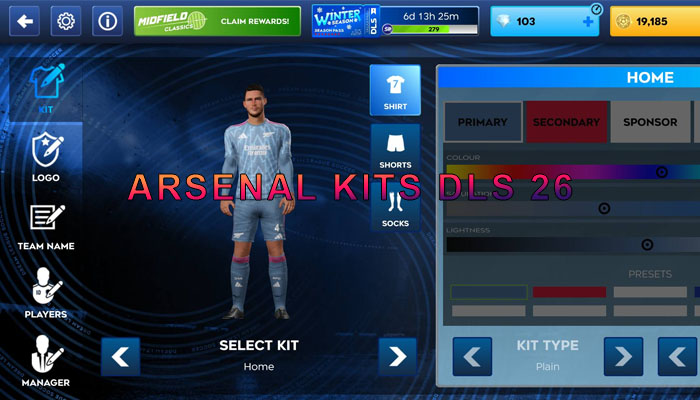 arsenal KITS DLS 26
