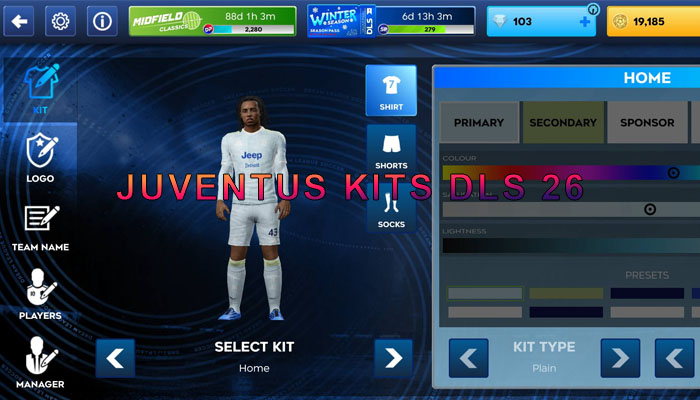 juventus KITS DLS 26