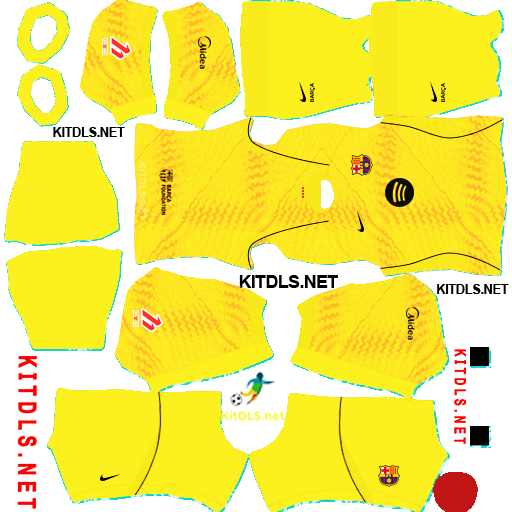 La Liga Barcelone GK3 Kit 2026 27 DLS